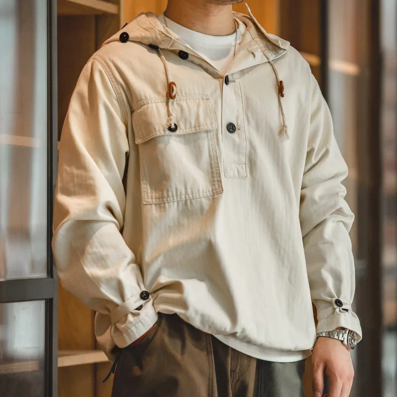 Hooded Sweatshirt for Men Distressed Hem with Letter Print Decoration - Premium Hoodies from Craftklart Dropship - Just $41.91! Shop now at Craftklart.store