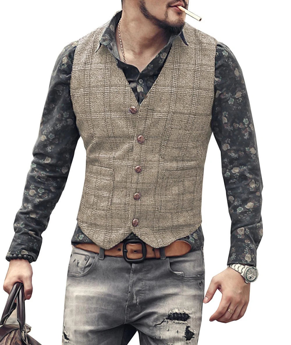 Urban Styled Men's Formal Business Waistcoat