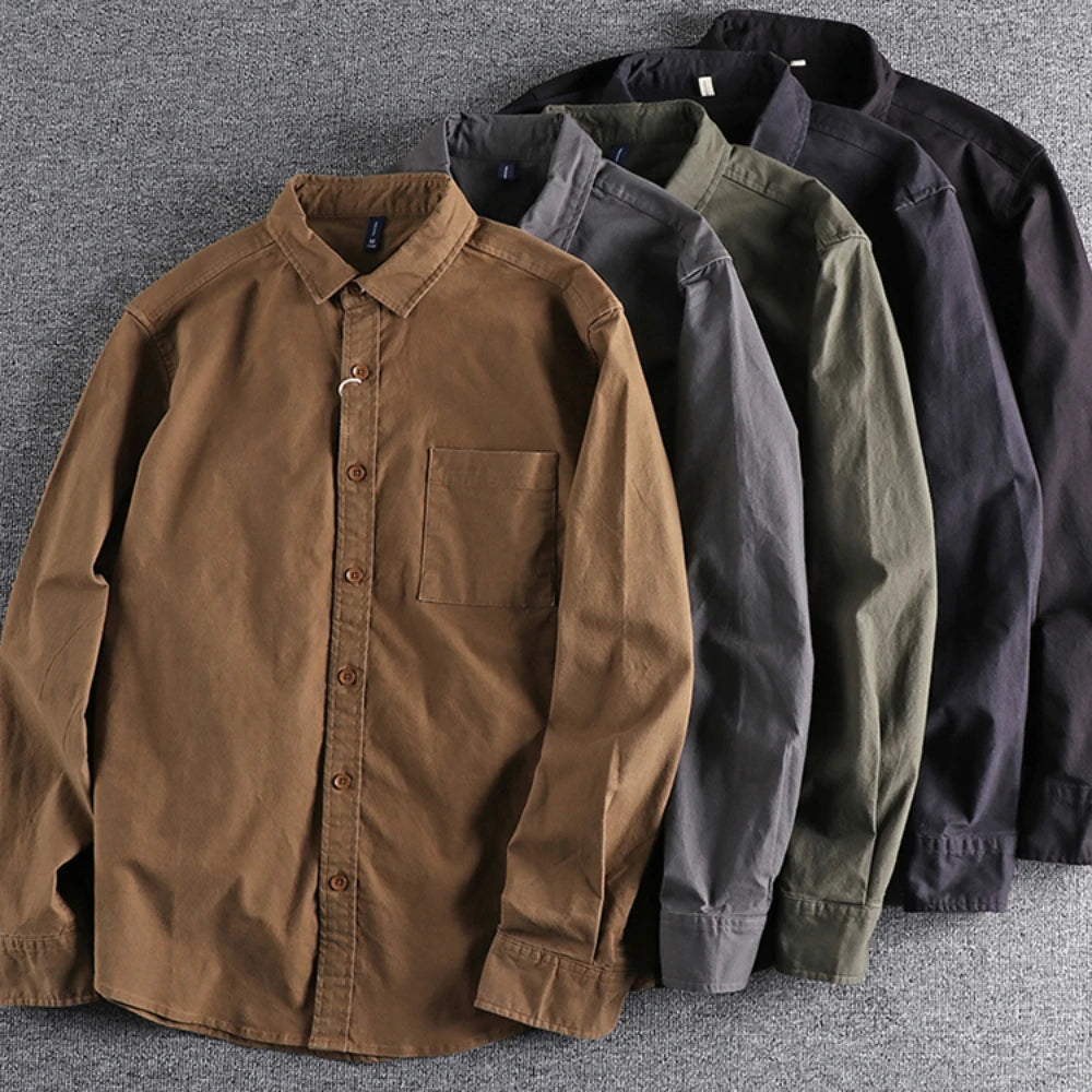 Solid Color Urban Shirt