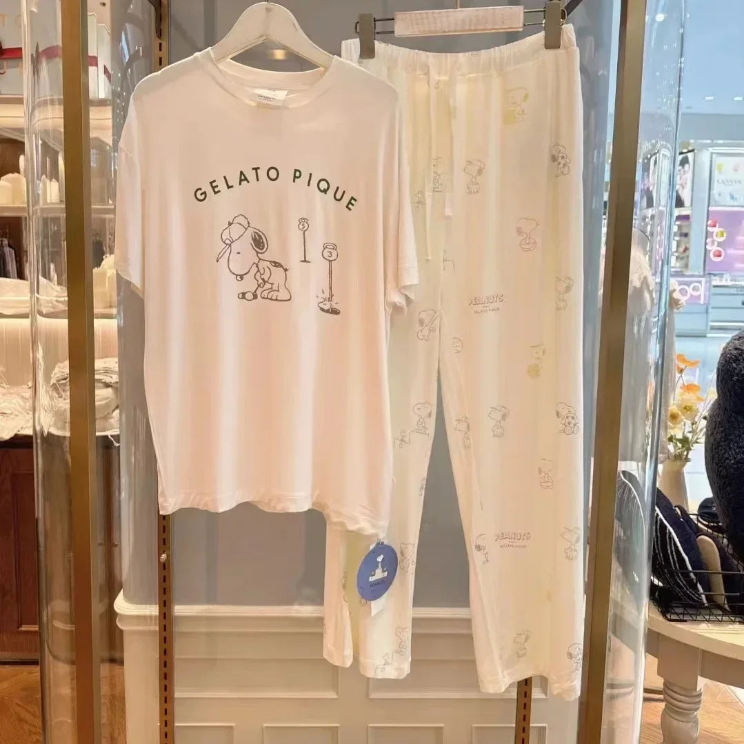 Ladies Pajamas Set Sleepwear Loungwear T-shirt Trousers, Nightwear - Premium Pyjamas from Craftklart Dropship - Just $31.56! Shop now at Craftklart.store