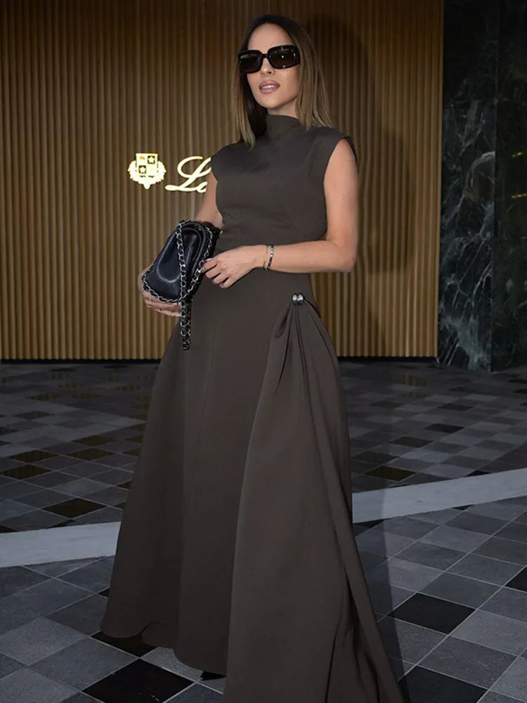 Irregular Hem Patchwork O Collar Evening Dresses - Premium Dresses from Craftklart.store - Just $22! Shop now at Craftklart.store