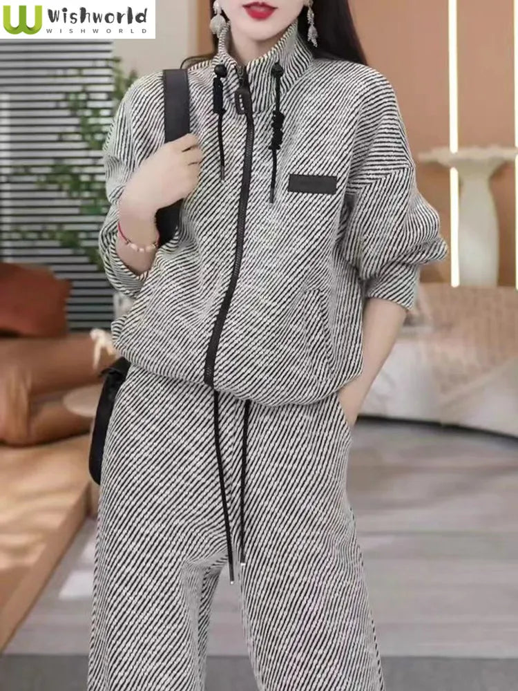 Women's Casual Two-piece Spring Set - Premium Sets from Craftklart Dropship - Just $38.96! Shop now at Craftklart.store
