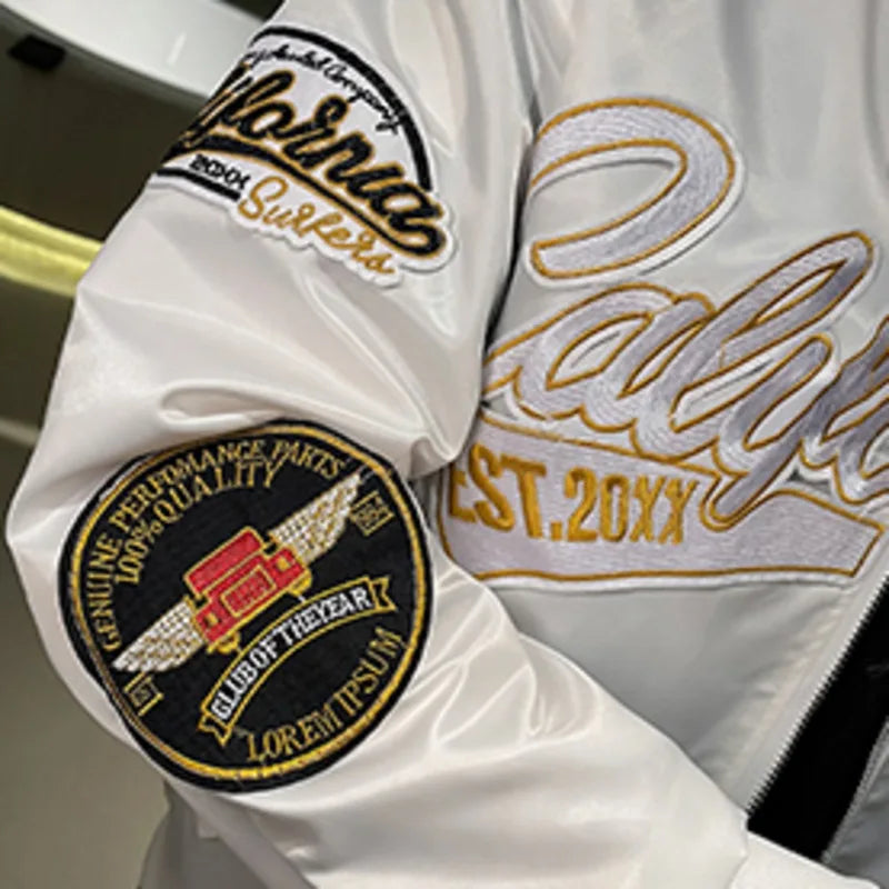 Stamp Jacket Patch Baseball Jacket Men (Clearance) - Premium Coats & Jackets from Craftklart.store - Just $76.69! Shop now at Craftklart.store