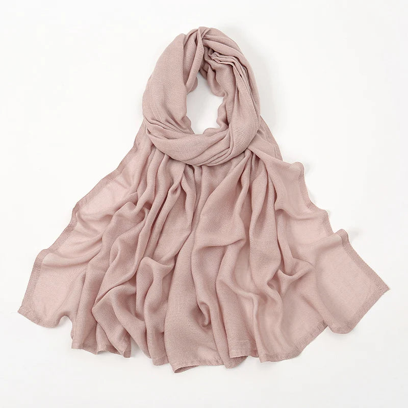 170*70cm Women Hijab Rayon Cotton Shawls