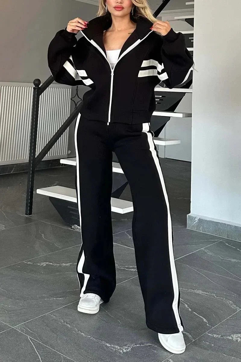 Urban Casual Y2k Tops Tracksuit Set