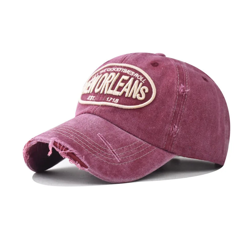 Vintage Washable Embroidery Snapback Adjustable Hat - Premium Cap from Craftklart Dropship - Just $6.49! Shop now at Craftklart.store