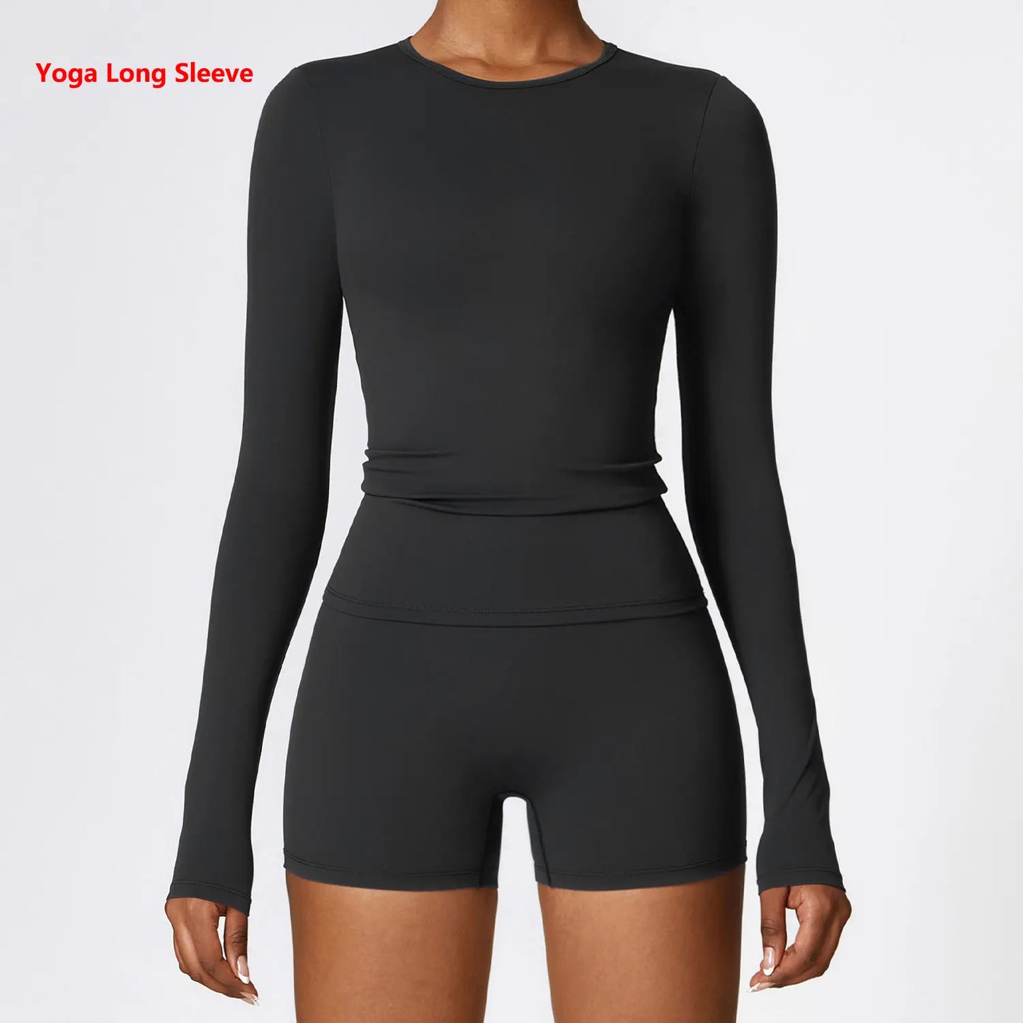 Women Yoga Long Sleeve Gym Top