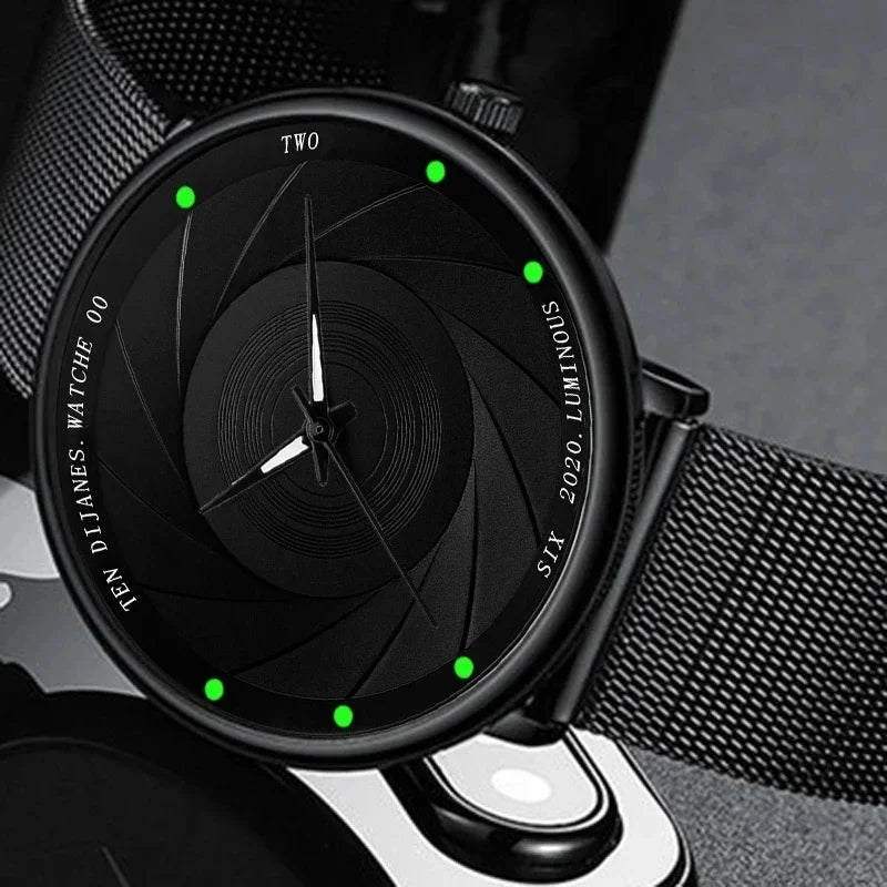 Men's Ultra Thin Stainless Steel Mesh Belt Quartz Wrist Watch - Premium Watches from Craftklart Dropship - Just $18! Shop now at Craftklart.store