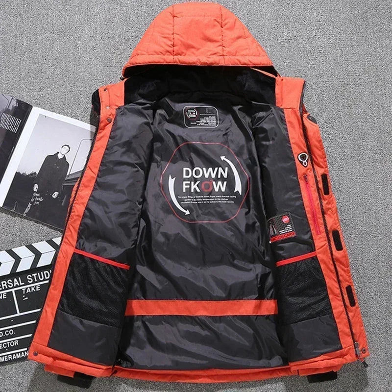 Men Hooded Casual Warm Thick Down Parkas - Craftklart.store