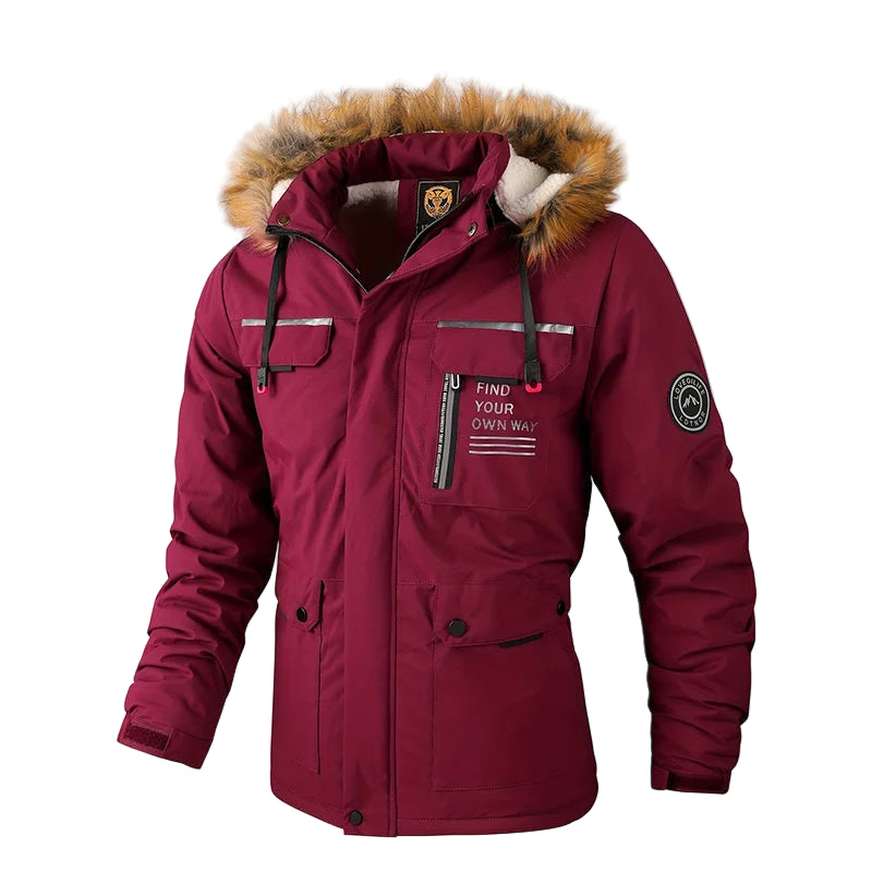 Men's Urban Outwear Fleece Warm Removable Hooded Jacket - Craftklart.store