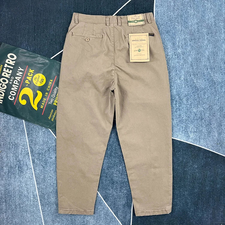 Cotton Urban Streetwear Japanese-style Tapered Pants - Craftklart.store