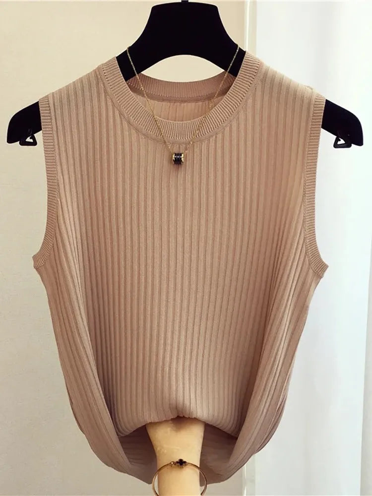 Women's Sleeveless Knitted Vests - Premium Vest from Craftklart Dropship - Just $7.99! Shop now at Craftklart.store