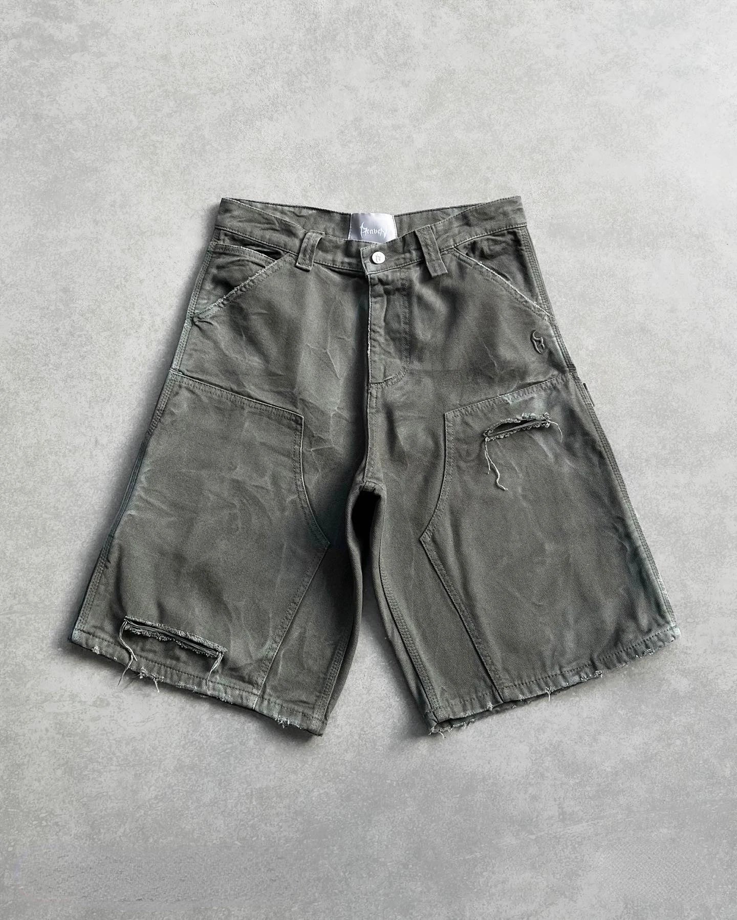 Men's Ripped Hole Denim Baggy Work Shorts - Premium Shorts from Craftklart Dropship - Just $29.93! Shop now at Craftklart.store