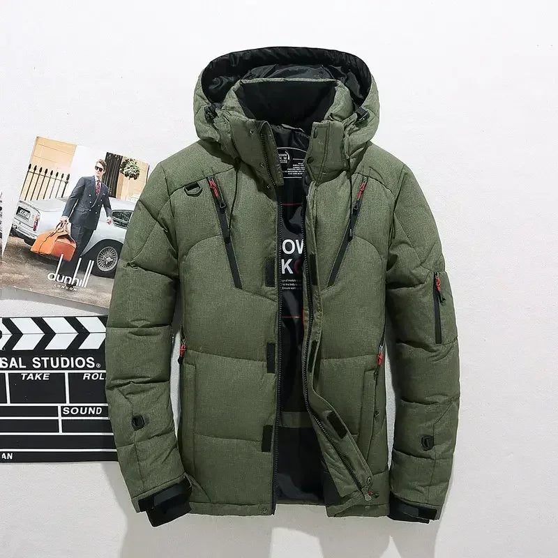 Men Hooded Casual Warm Thick Down Parkas - Craftklart.store