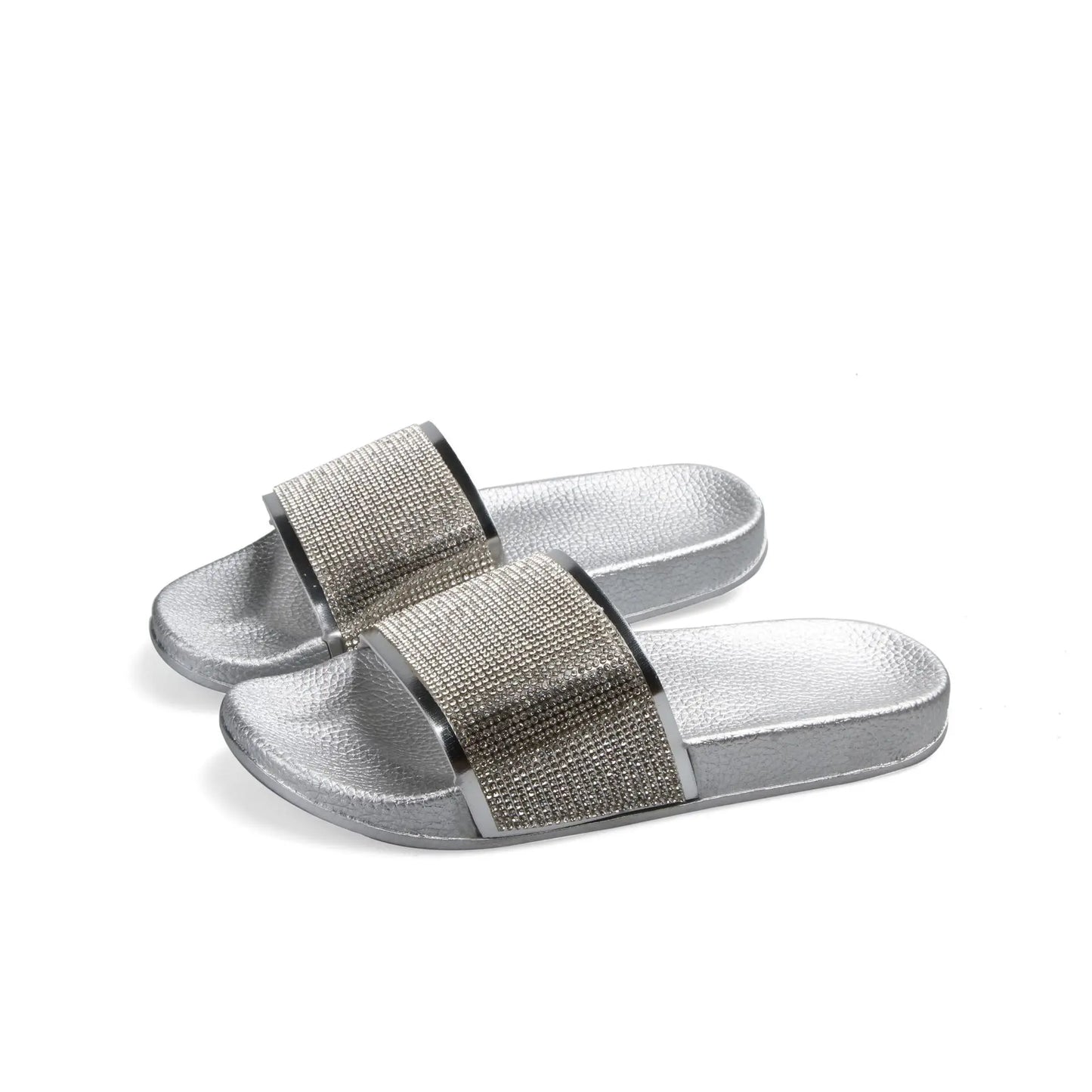 Female Summer Rhinestone Slippers - Premium Slippers from Craftklart.store - Just $18.45! Shop now at Craftklart.store