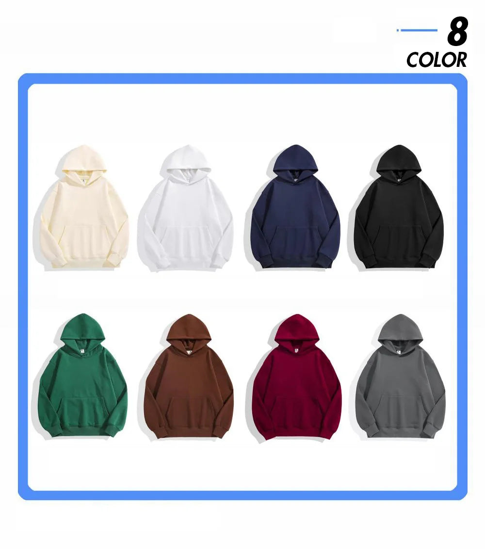 16.9oz 480gsm Heavy Weight Cotton Plus Velvet Hooded Sweater
