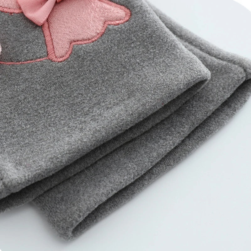 Women Keep Warm Touch Screen Cute Lovely Soft Gloves