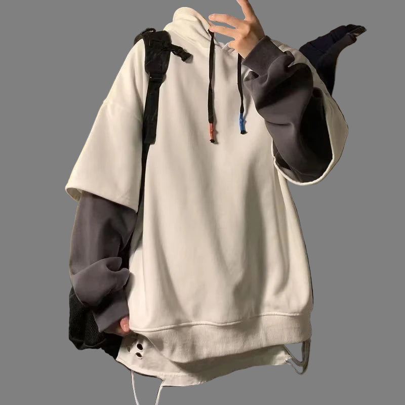 Round Neck Long Sleeve Urban  Loose Pullovers - Craftklart.store