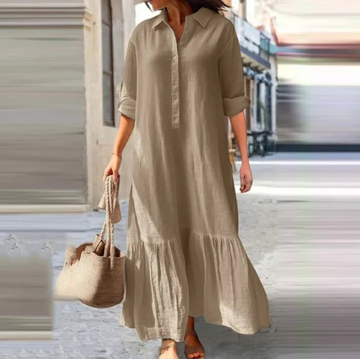 Women's Summer Casual Longsleeve Dress - Premium Dresses from Craftklart Dropship - Just $12.98! Shop now at Craftklart.store