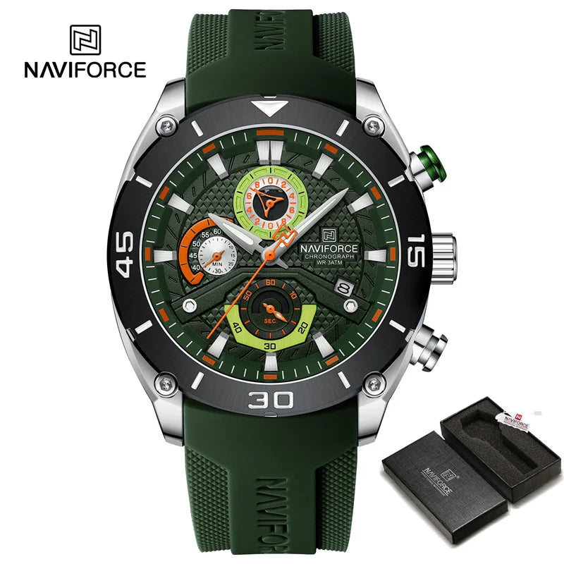 Waterproof Quartz Wristwatch Chronograph Military