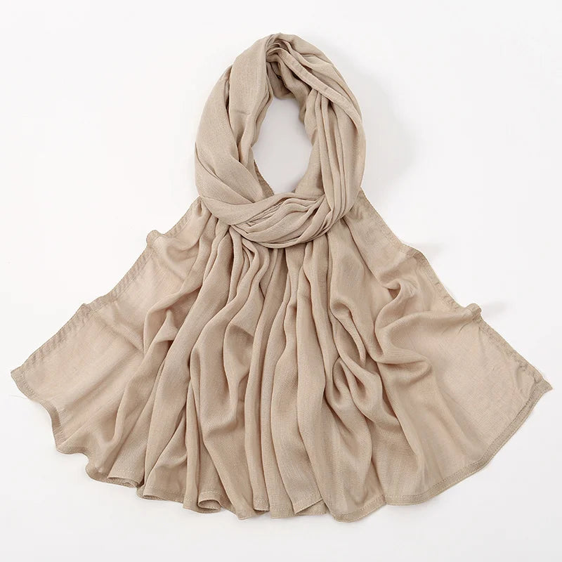 170*70cm Women Hijab Rayon Cotton Shawls
