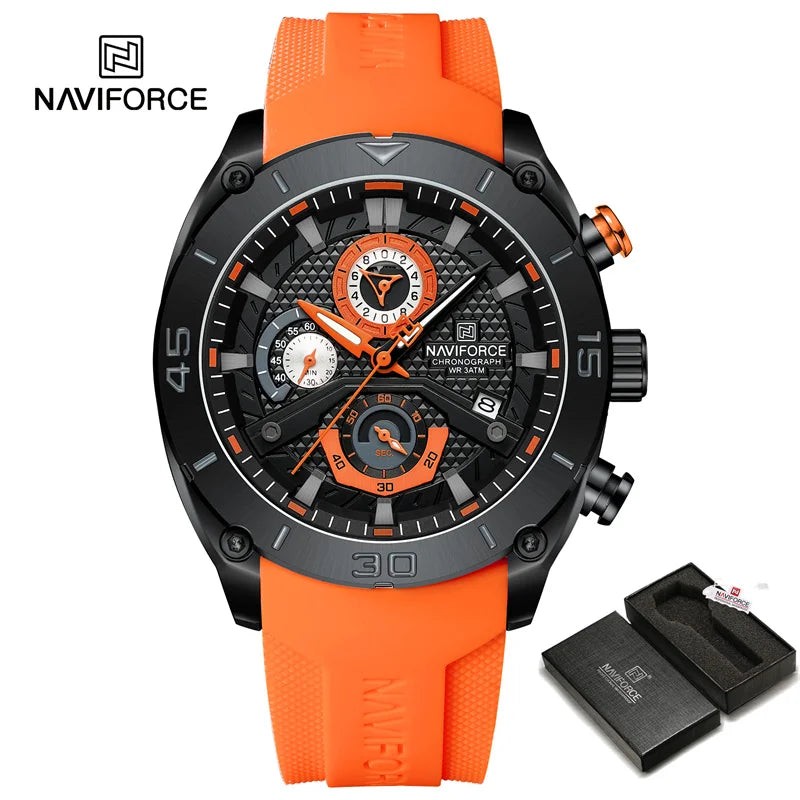 Waterproof Quartz Wristwatch Chronograph Military