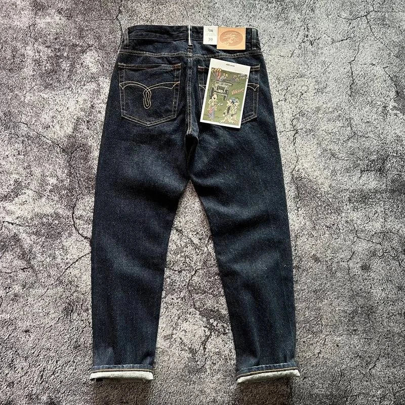 Urban Styled Red Selvedge Denim Pants For Men | Minimalist Streetwear | Craftklart