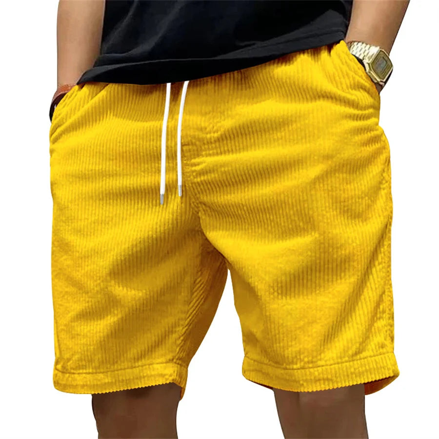 New 2025 Men Casual Corduroy Beach Shorts - Premium Shorts from Craftklart Dropship - Just $7.43! Shop now at Craftklart.store