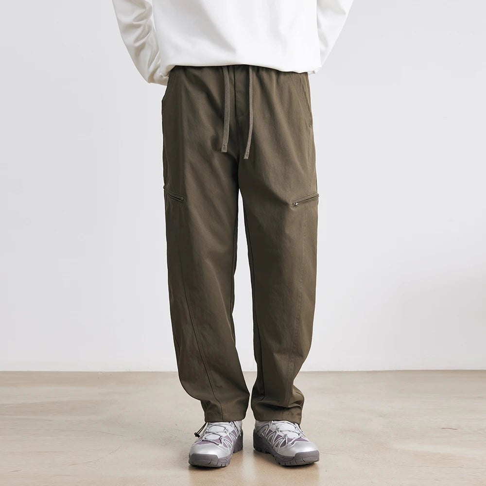 Men's American Drawstring Urban Wide-leg Pants