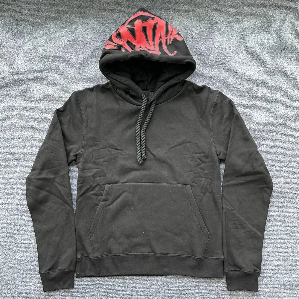 Black Pullover Sy-world Streetwear Sets