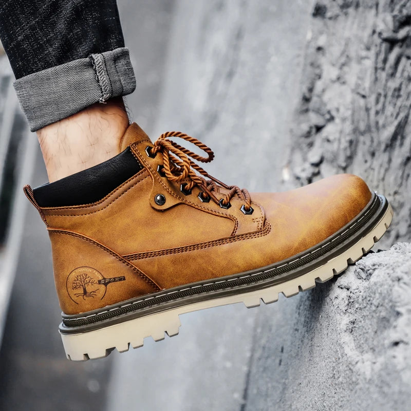Urban Casual High-Top Men's Boots