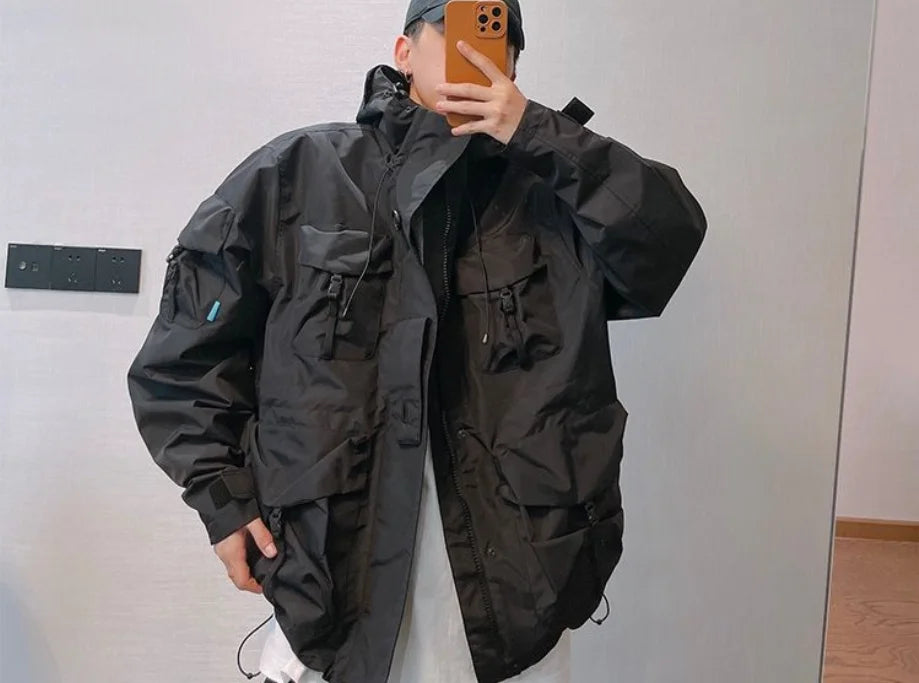 Retro Multi-pocket Waterproof Jacket - Premium Jacket from Craftklart.store - Just $25! Shop now at Craftklart.store