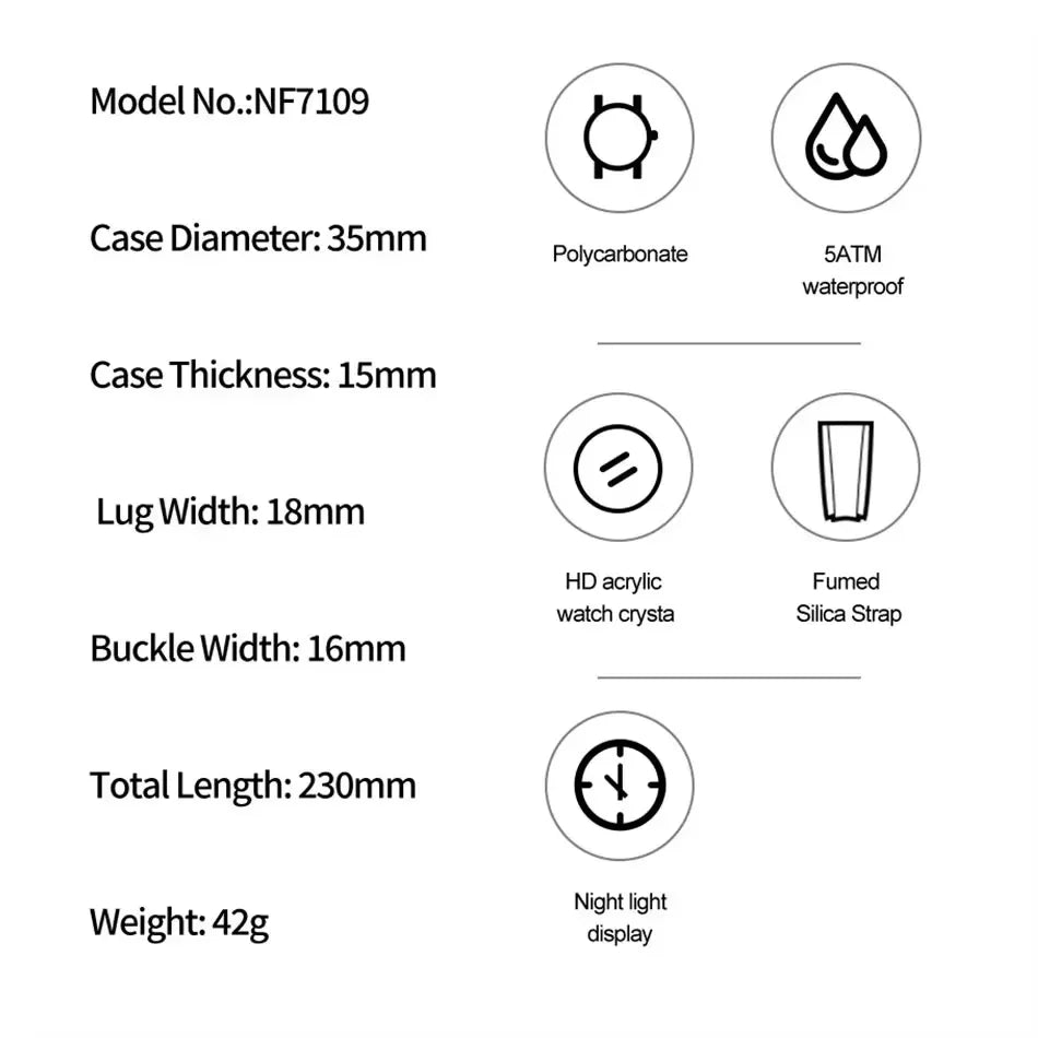Women's Outdoor Sports Waterproof Watches