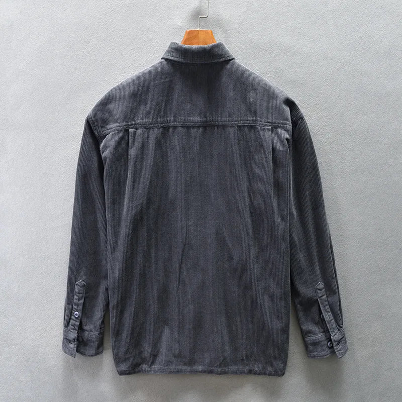 Men's Branded Corduroy Multi Pocket Comfort Cotton - Premium shirt from Craftklart.store - Just $41.26! Shop now at Craftklart.store