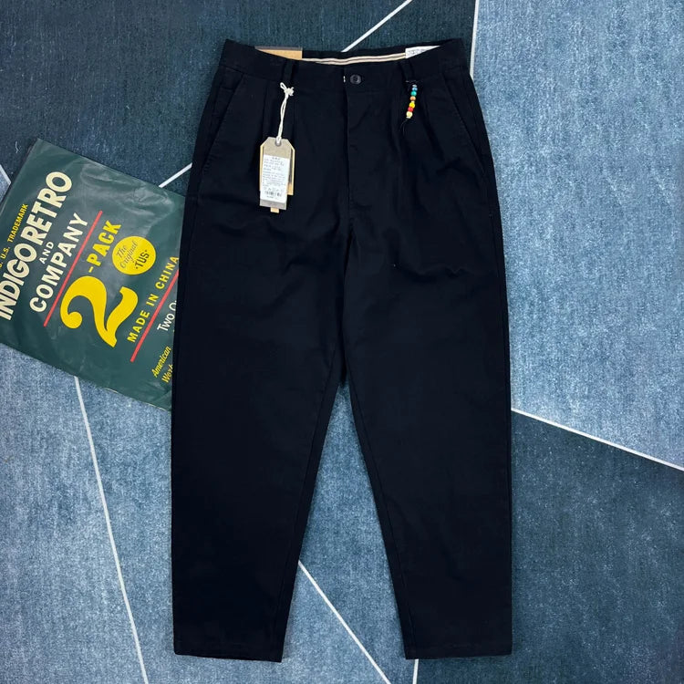 Cotton Urban Streetwear Japanese-style Tapered Pants - Craftklart.store