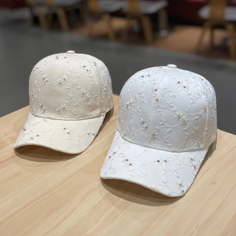 Summer Solid Sunhat Letters Embroidered Baseball Cap - Premium Baseball Cap from Craftklart.store - Just $8.50! Shop now at Craftklart.store