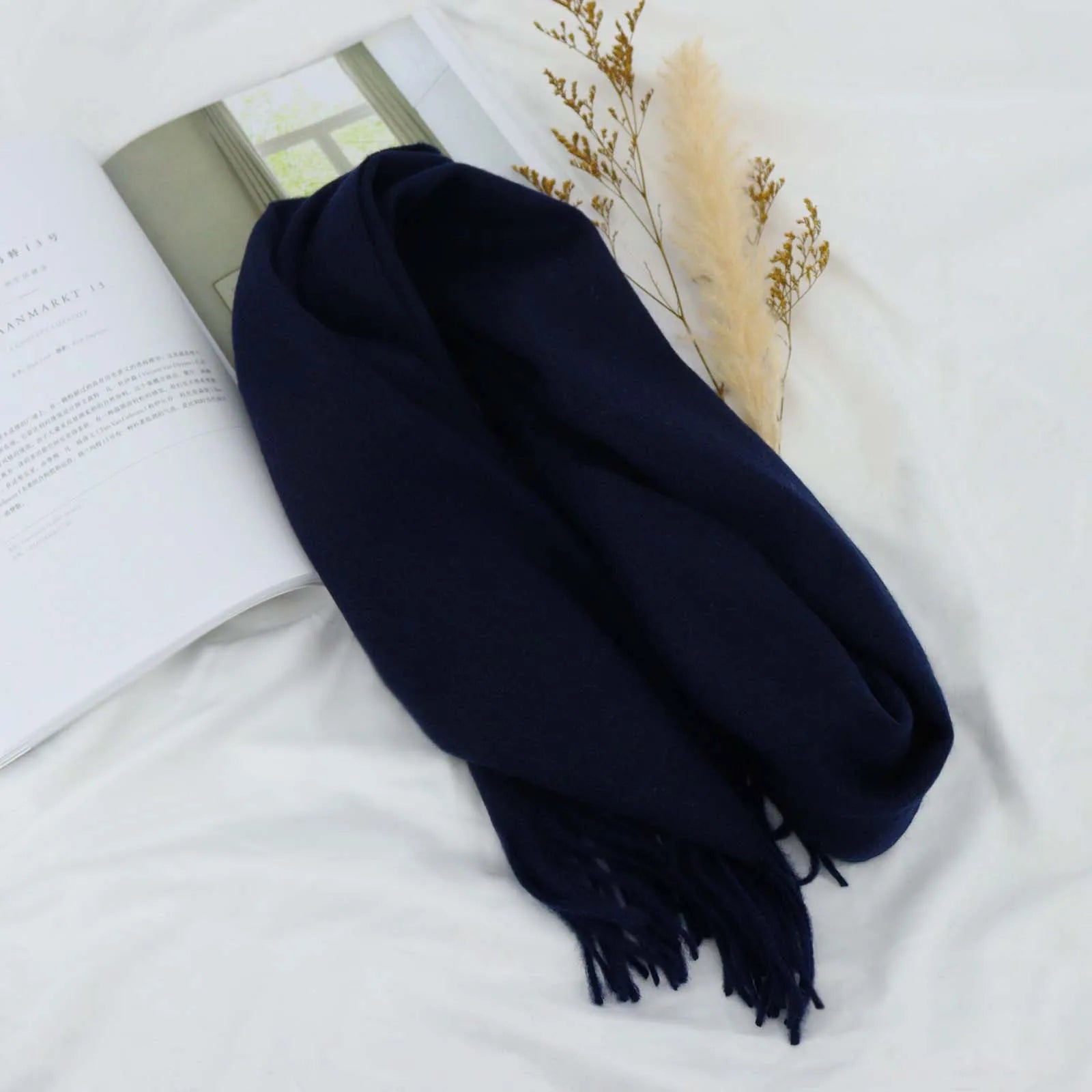 High Quality 100% Wool Scarf Autumn Winter Men - Craftklart.store