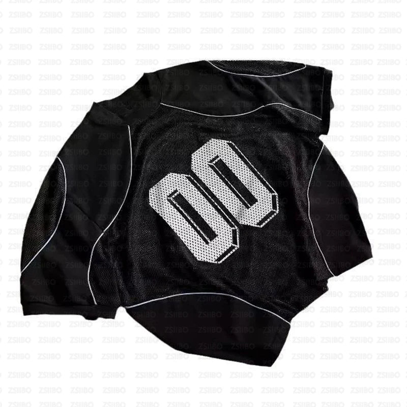 Street Styled Hip Hop 00 Graphic Patch Oversized T-Shirt