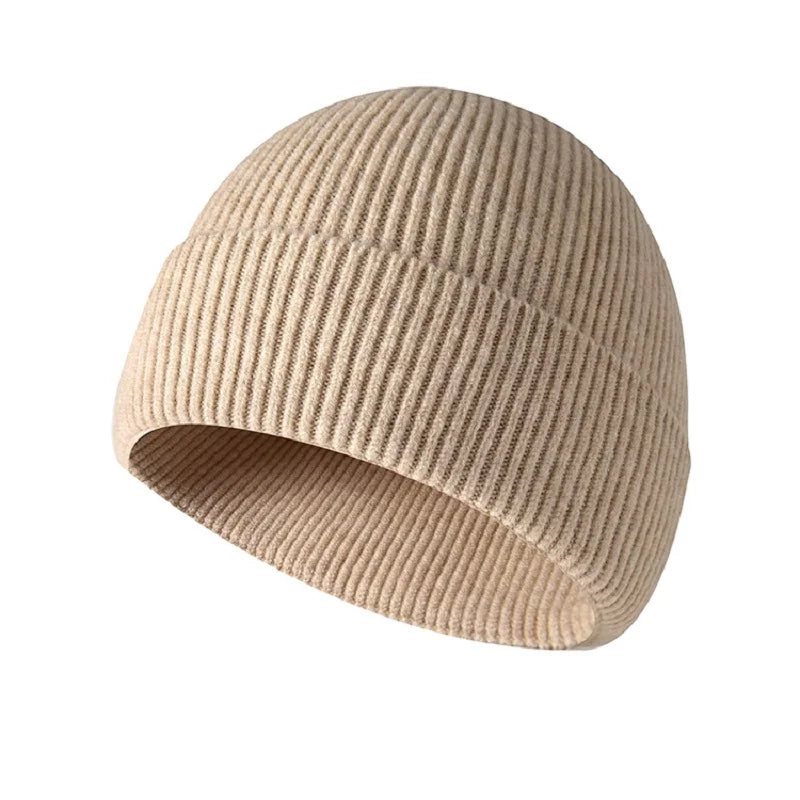 Integrated Seamless Knitted Beanie Hat
