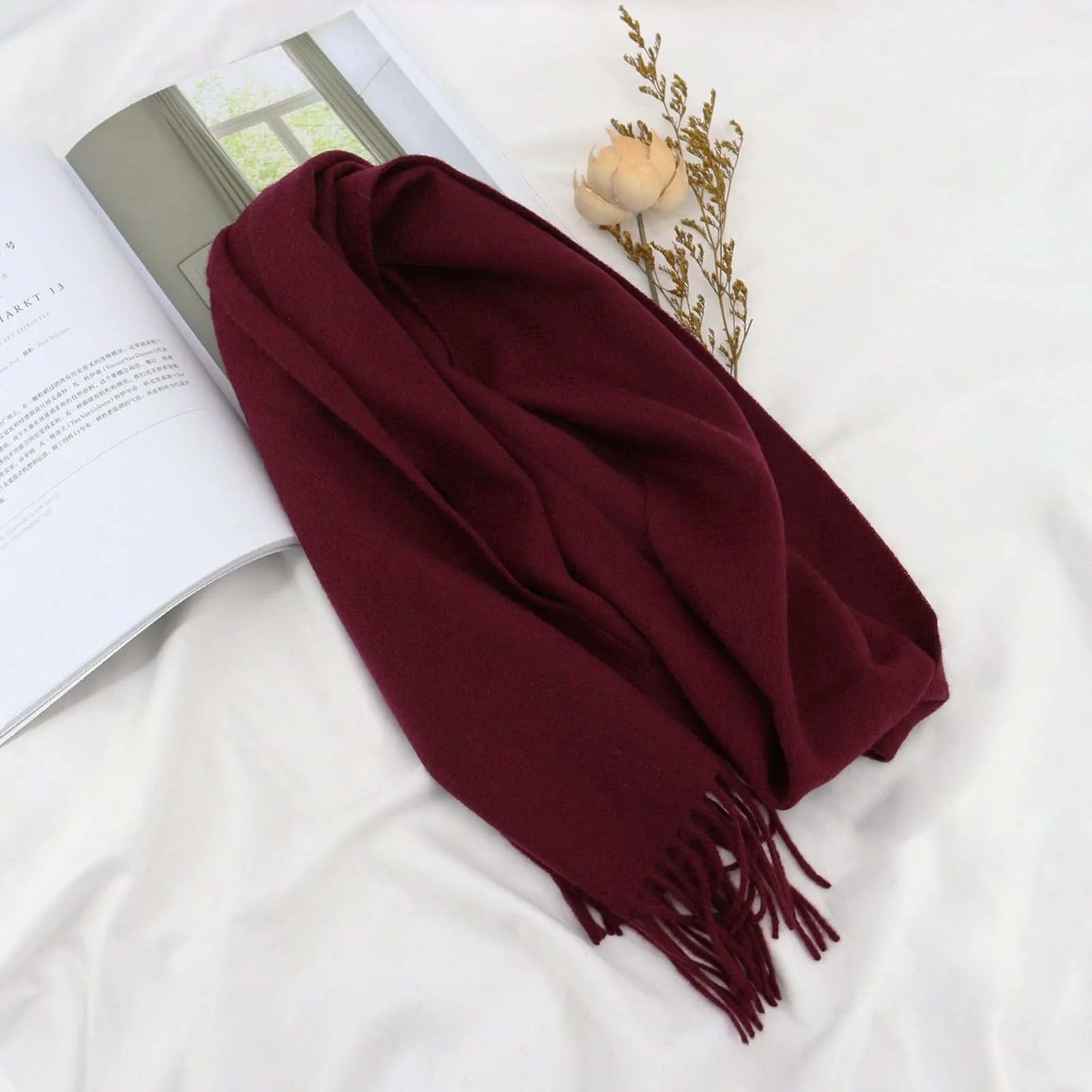 High Quality 100% Wool Scarf Autumn Winter Men - Craftklart.store