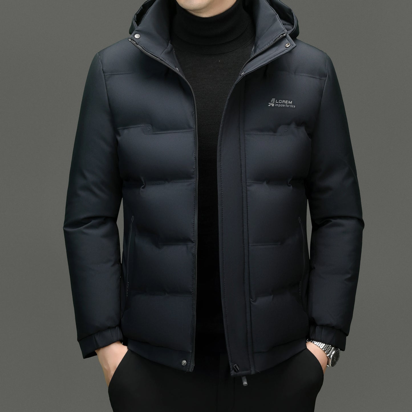 Men Thick Urban Casual Hooded Parka Jacket - Craftklart.store