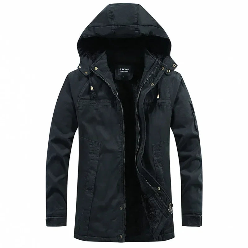Men's Parkas Coat Military Windproof Hooded Jackets - Craftklart.store