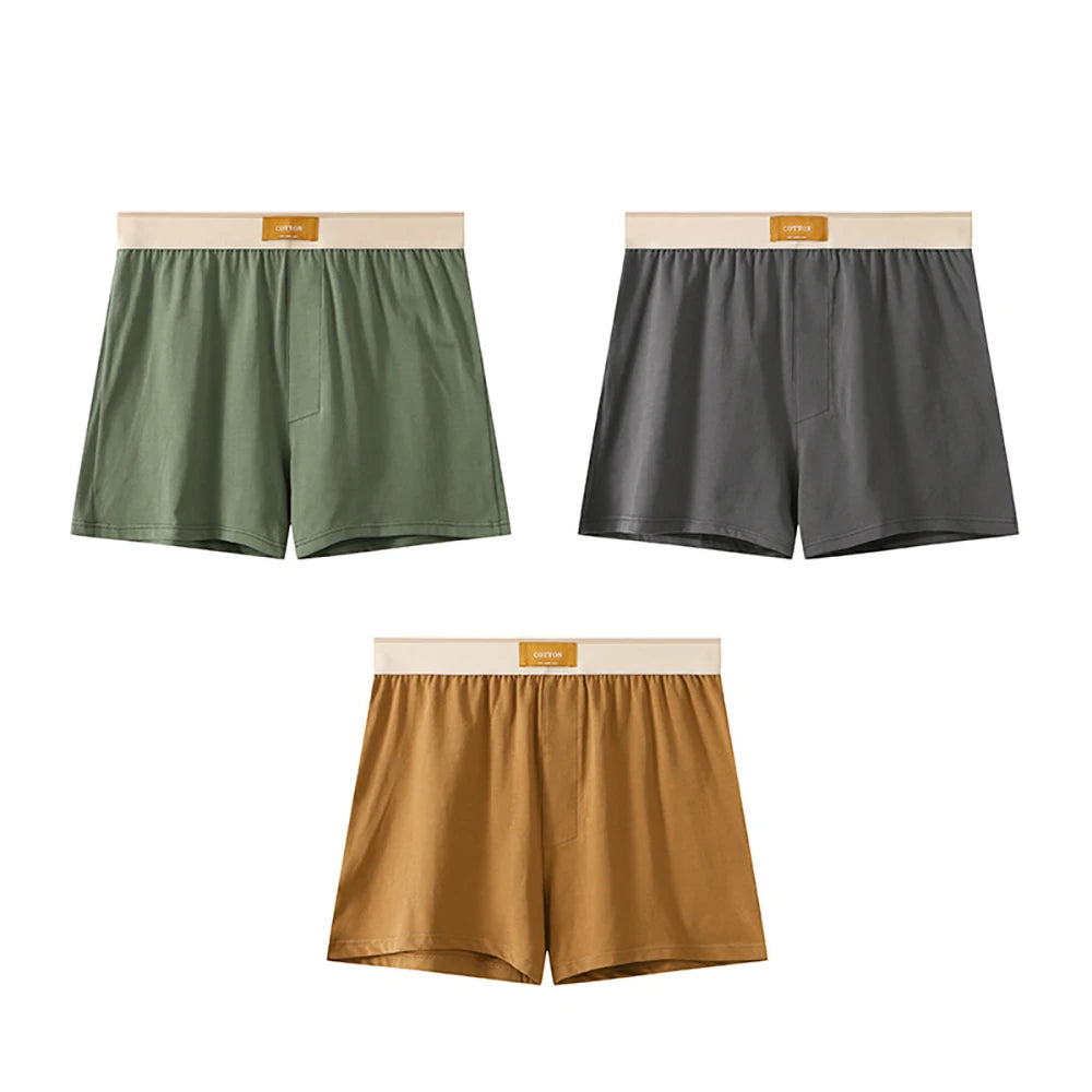 Men's 3PCS/Pack M-4XL 100% Cotton Loose Size Boxers - Premium Underwear from Craftklart Dropship - Just $11.14! Shop now at Craftklart.store