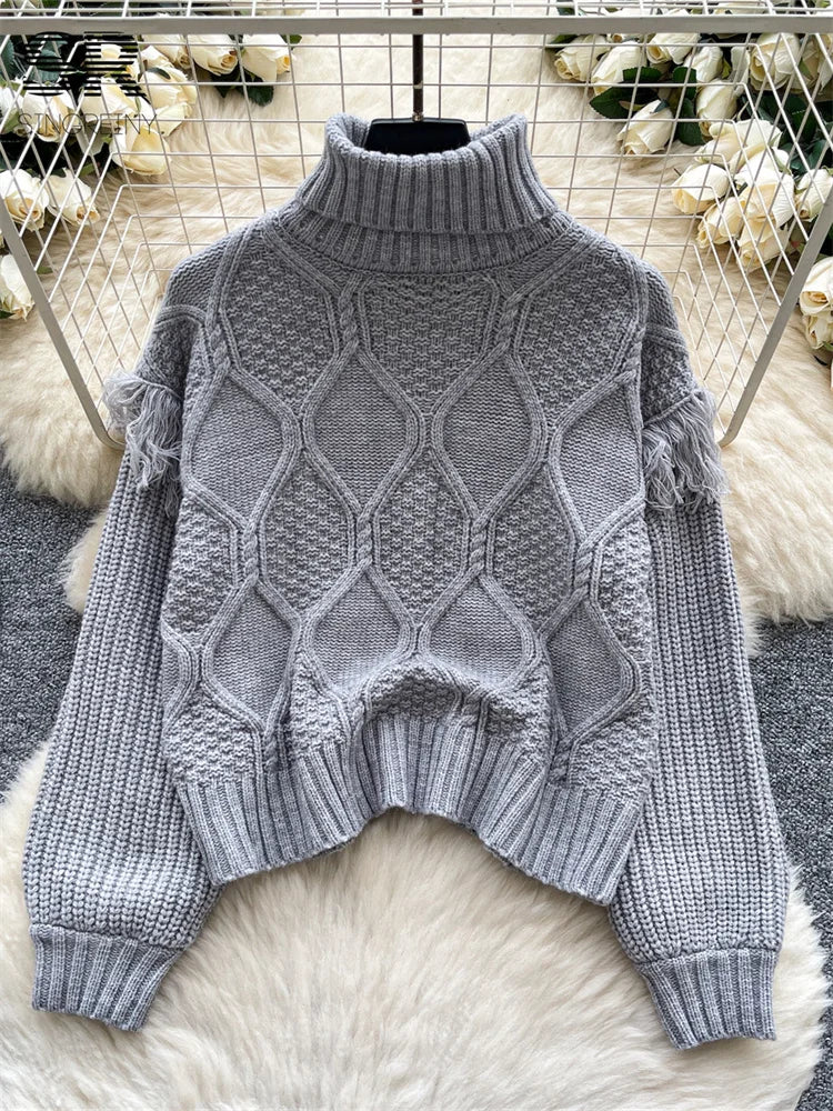 Casual Women's Turtleneck Sweater