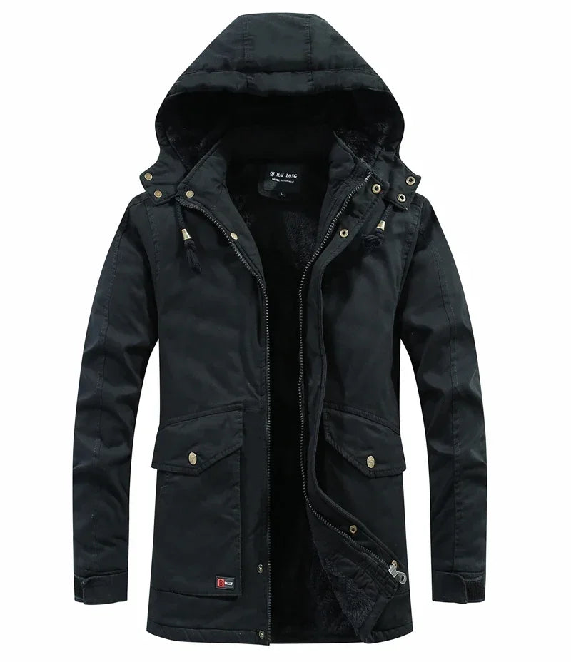 Men's Parkas Coat Military Windproof Hooded Jackets - Craftklart.store