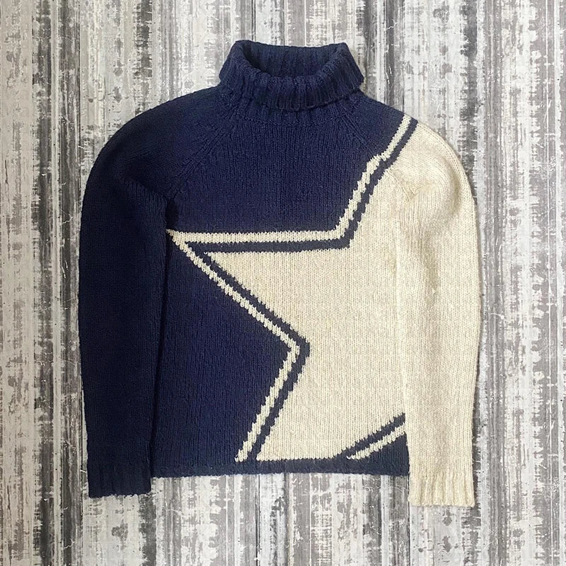 O Neck Knitwear Y2K Clothing Unisex Oversized Streetwear Sweater