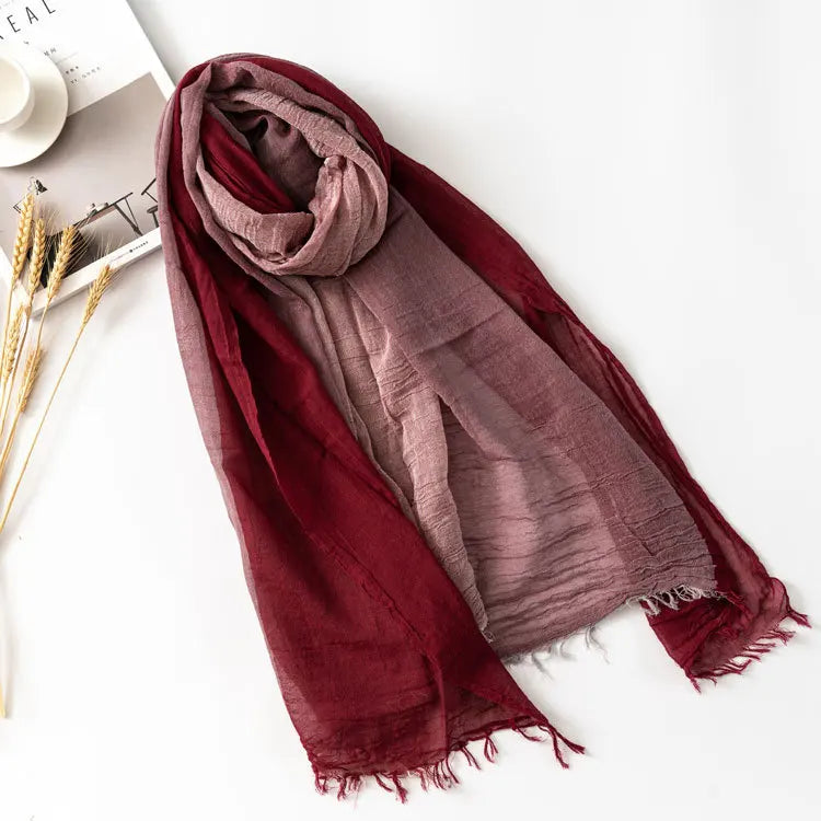 Men's Designer Patchwork Cotton Linen Scarf - Premium Scarves from Craftklart Dropship - Just $3.99! Shop now at Craftklart.store