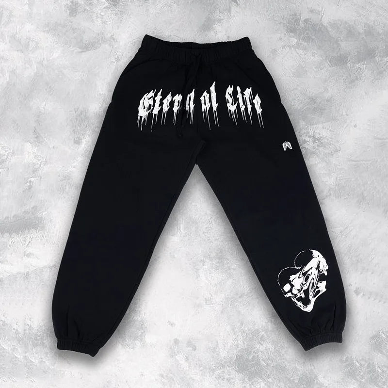 Men's Silk Screen Printed Street Wash Texture Pants - Premium Joggers from Craftklart Dropship - Just $23.08! Shop now at Craftklart.store