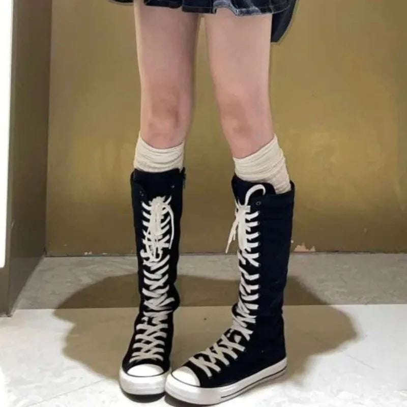 2025 New High Top Canvas Shoes for Women's