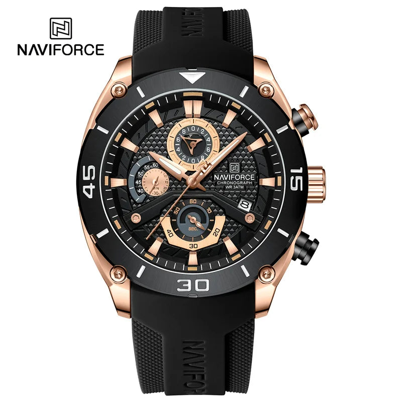 Waterproof Quartz Wristwatch Chronograph Military